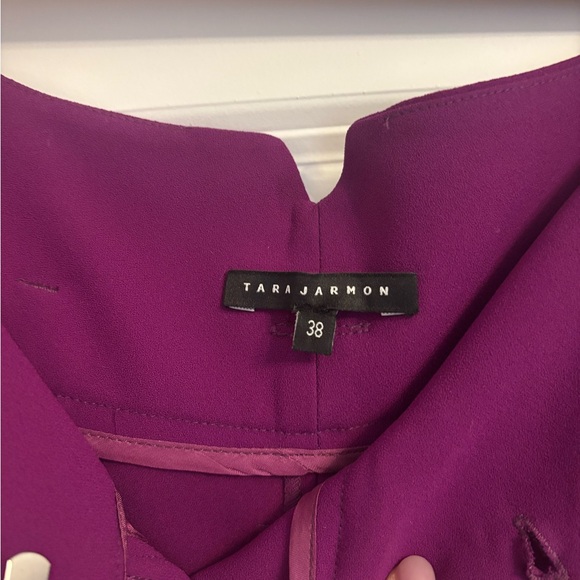 Tara Jarmon Purple Palazzo Pants - Picture 2 of 3